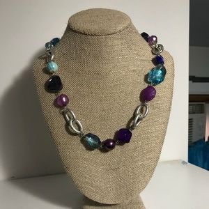 Long costume jewelry necklace